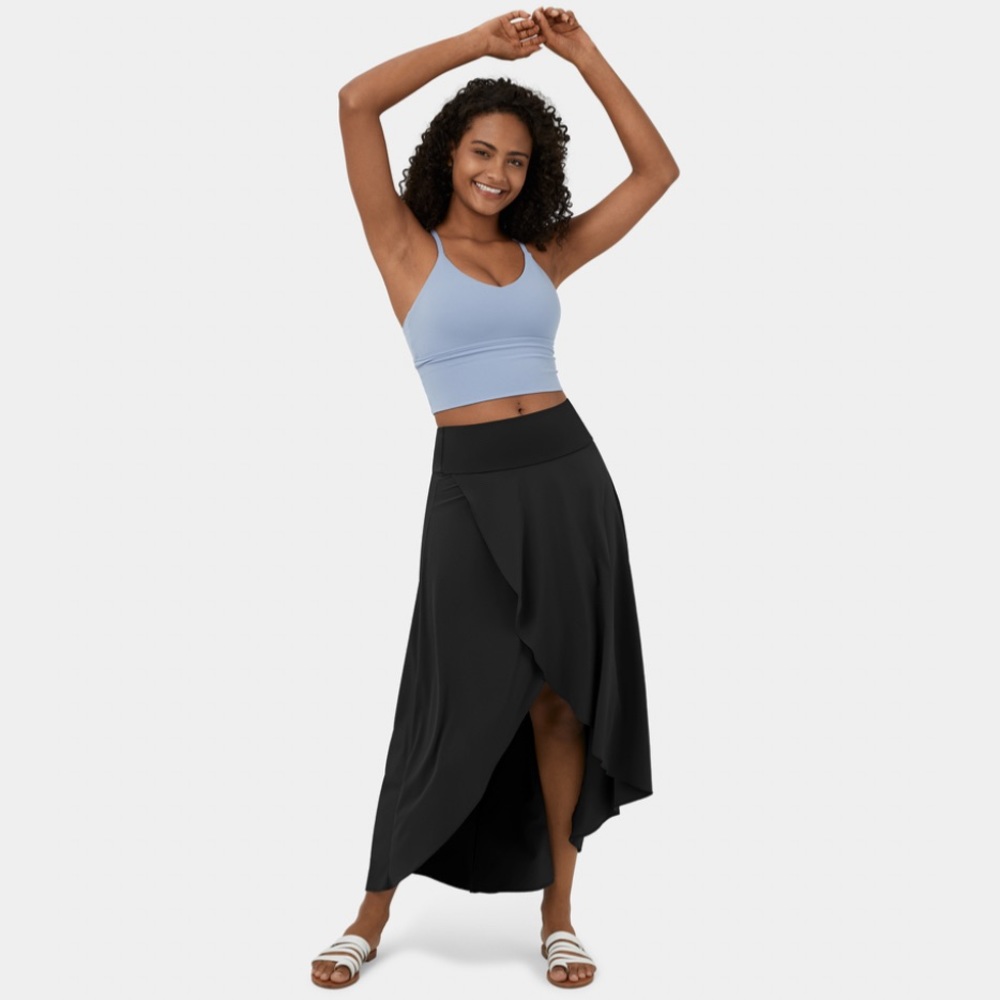 Breezeful high waisted high low skirt 2 in 1 large